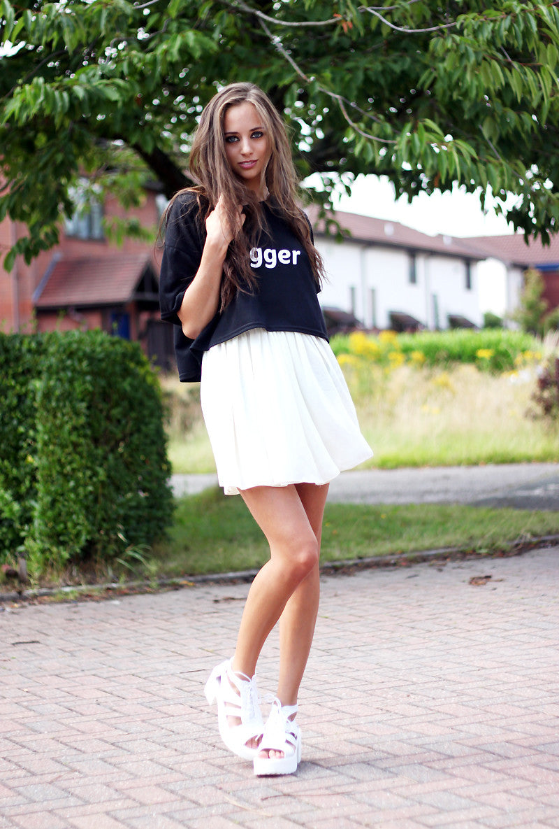 #blogger Cropped Top T-Shirt Thumbnail