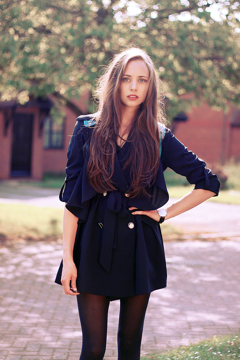 Navy Trench Coat Thumbnail