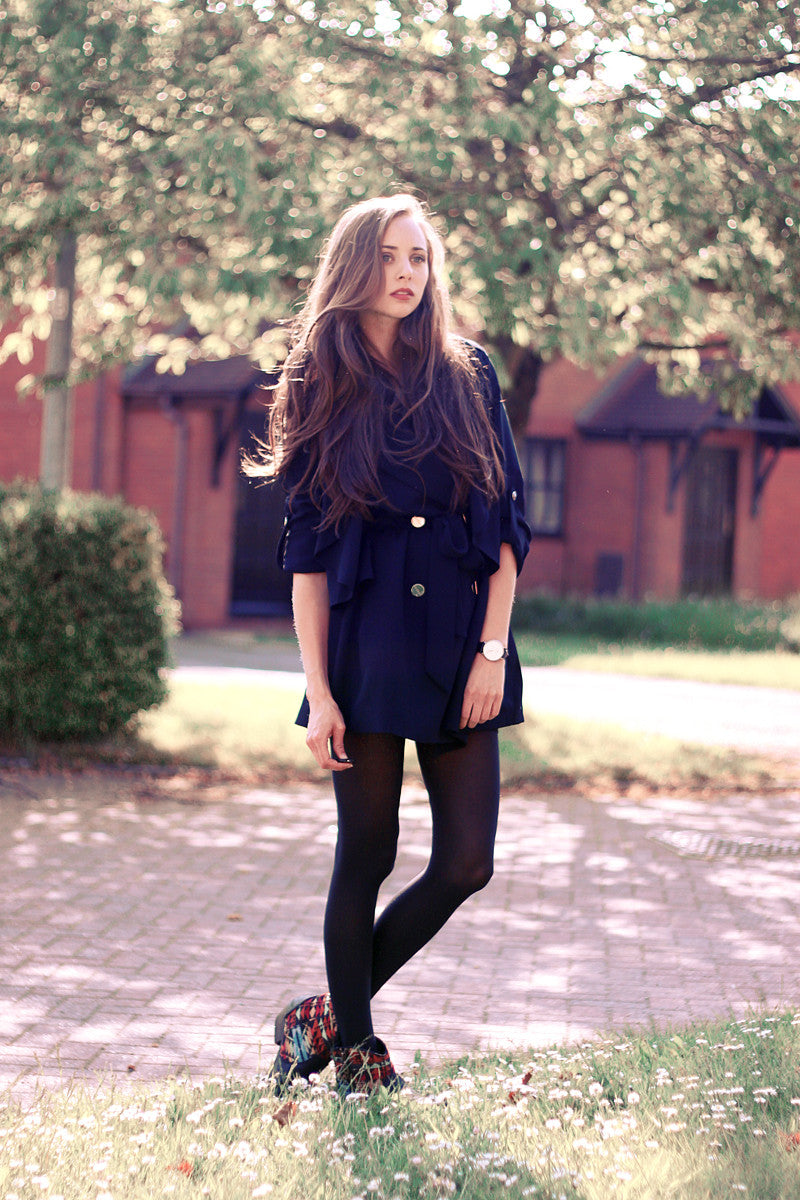 Navy Trench Coat Thumbnail